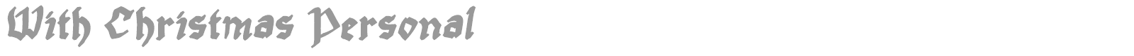 With Christmas font preview